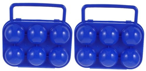 Parliky 2pcs Box Egg Storage Holder for Camping Portable Egg Box Fine Workmanship Material Prevents Accidental Breakage