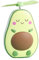 MHADBKH Fancy Lamp USB Avocado Fans Electric Portable Hold Small Fans Originality Lovely Night Light Makeup Fan Lamp