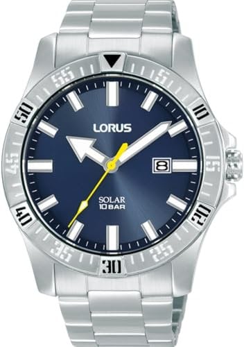 LORUS Herren Uhr Solar Edelstahlgehäuse RX379AX9