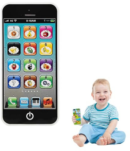 Smart Kids Mobile Phone Toy for Toddler Boys Girls Ages 6-12 Months with Baby Learning Features