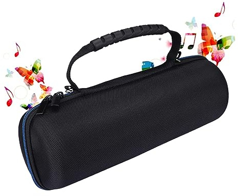 Hemobllo Eva Schutztasche für Ue Megaboom Lautsprecher mit Innen Bungee Design zur Organisation Kleiner Gegenstände Tragbare Schwarze Reisetasche für Unterwegs und Zuhause