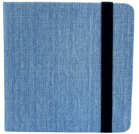 Mypaperworld quadratisch Aquarell Skizzenbuch 300 g/m² 100% Baumwolle, Aquarellpapier, 12x12cm säurefrei, 24 Blatt, 48 Seiten Kalt Gepresst, Blau