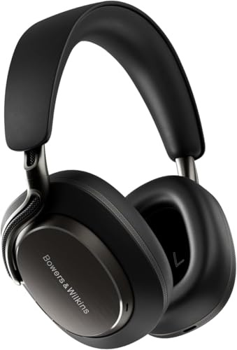 Bowers & Wilkins Px8 S2 Kabellose Noise-Cancelling Kopfhörer mit Bluetooth Audio, Schnellladefunktion, 30 Stunden hochauflösende Wiedergabe & Mikrofon - Onyx Schwarz