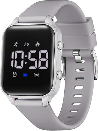 Timever Kids Digital Watches for Boys Girls, Sports Watch with Fitness Tracker, Pedometer, Alarm Clock, Stopwatch, No App Required, Waterproof Kids Watch, Gift for Teens, Students, Girls