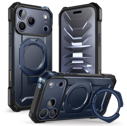 SUPCASE für iPhone 17 Pro Max Hülle mit Ringhalter (Unicorn Beetle Grip), [Kompatibel mit MagSafe] Slim Schutzhülle Robust Case Magnetische Handyhülle für iPhone 17 Pro Max 6.9‘’ 2025 (Blau)