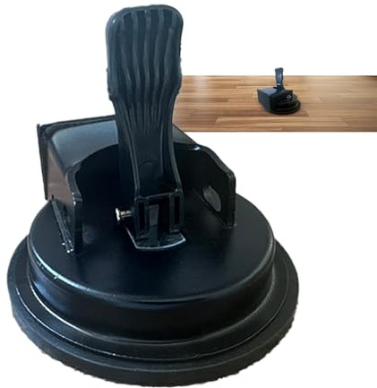 Heavy-Duty Floor GapFixing Tool - Enhanced Suction Cup, For Easy Laminate, Vinyl, Wood Floor Repairs, Black, 11.8cm/4.64in