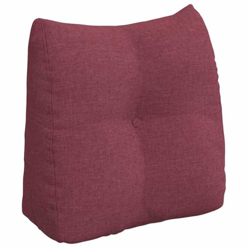vidaXL Rücken Kissen Weinrot 45 x 24 x 50 cm Stoff