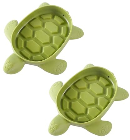 Lot de Deux Porte-savons en Forme de Tortue avec Drainage, Porte Savon avec Tuyau d'évacuation, adaptés à Une Utilisation dans la Salle de Bain et la Cuisine,Ventouse,Douche.