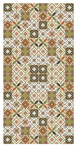 Printarama Antideslizante Alfombra Vinilica - Alfombra Antideslizante Auelo de Cocina, Baño, Dormitorio, Pasillo - 50x80cm Beige, Terracota Lavable Alfombra Vinilica