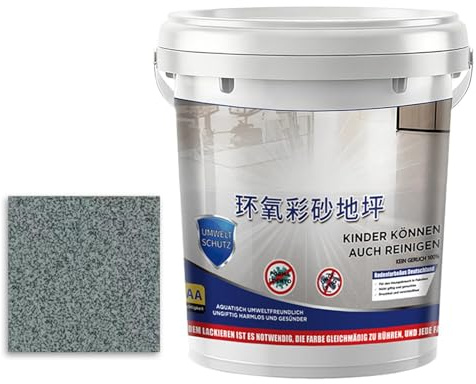 Genérico Pintura para Hormigón | Autonivelante de Alto Brillo - Pintura epoxi autonivelante, para Interiores Exteriores Ducha Garaje Casa Edificio Dormitorio