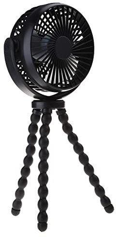Clip on Ventilator für Flexibles Stativ USB 360° Drehbar Kühlung für Kinderwagen Fahrrad Batteriebetriebene Autositz Zubehör für