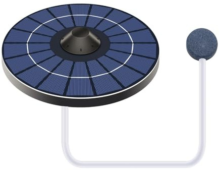 Energía Solar Estanque Aireador 2.5W Bajo Ruido Bomba de aire portátil