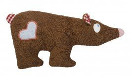 Efie Dinkelkorn-Wärmekissen Braunbär, kontrolliert biologischer Anbau (kbA), GOTS zertifiziert, 100% Made in Germany