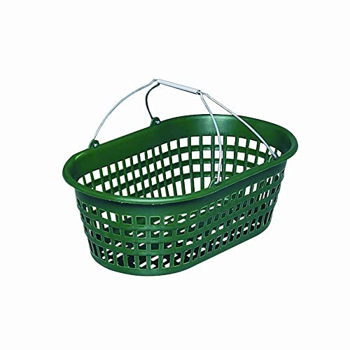 JOPA Gartenkorb, 15 kg, oval mit Draht-Klappbügel, grün (1 Stück)