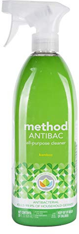 Method Antibacterial All-Purpose Cleaner Spray, Bamboo, Kills 99.9% of Household Germs, 28 Fl Oz