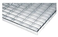 ID matt 4060 L Gitter Metall Teppich Fußmatte Stahl verzinkt grau 60 x 40 x 2 cm