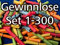 Röllchenlose bunt gemischt, Set 1-300