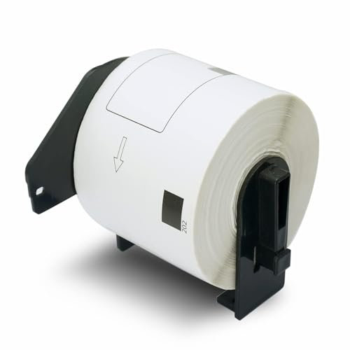 BETCKEY - 1 Rolle DK-11202 Versandetiketten Kompatibel mit Brother, 62mm x 100mm, 300 Etiketten für Brother QL Etikettendrucker