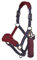 LeMieux Vogue Fleece Headcollar and Leadrope Halfter, Burgunderrot/Marineblau, Cob