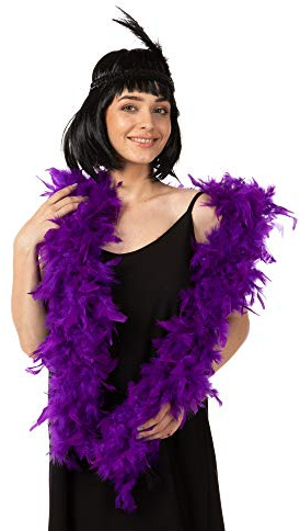 Stylex Luxury Feather Boa Fancy Dress Decorations Costume 1920s Flapper Burlesque 190cm 85G