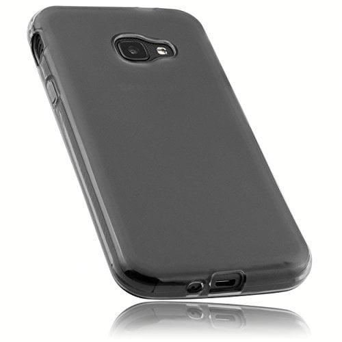 mumbi Hülle kompatibel mit Samsung Galaxy Xcover 4 / 4s Handy Case Handyhülle, transparent schwarz