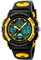TONSHEN Herrenuhr Damenuhr Kinderuhr Analog Quarzuhr Digitaluhr Outdoor Sportuhr Militär Plastik Uhren Multifunktion 50M Wasserdicht Armbanduhr, Gelb