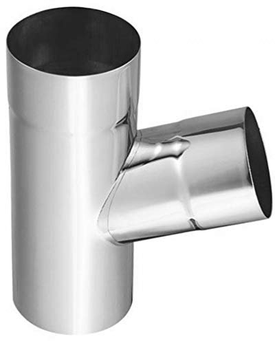 Regenrohrabzweige 72° Titanzink in allen Größen (wählbar) (80-80 mm)