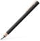 Faber-Castell 343100 - Stilografica Neo Slim in metallo, pennino M, nero con oro rosa