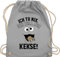 Turnbeutel Rucksack - Karneval & Fasching - Taschen - Ich tu nix Ich will nur Kekse I Krümelmonster I Keksmonster - Unisize - Hellgrau - kinderturnbeutel jungen karnevalsbeutel faschings keks