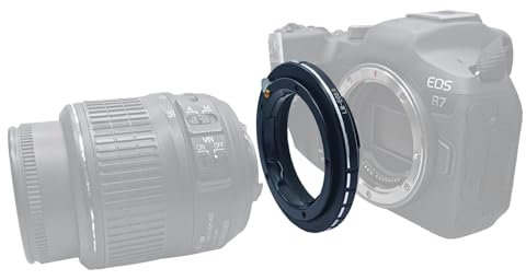 LM-EOS R Objektivadapter Adapterring auf für Leica LM-Objektiv,ZM und VM-Objektiv Kompatibel für Canon EOS R-Mount Kamera EOS RF RP, LM to EOS R Lens Adapter