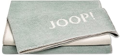 Joop! Wohndecke Melange - Doubleface Baumwollmischung Jade-Natur Größe 150x200 cm