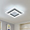 Comely Lampada da soffitto a LED, 24W Plafoniera LED Moderna Quadrata Bianca in Acrilico, Lampadario LED Soffitto per Soggiorno, Bagno, Corridoio,Luce Bianca Fredda 6500K
