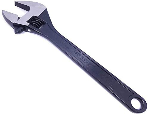 Ajustable Spanner Wrench (450mm) Large Adjustable Wheel Wrench/Shifting jaw Opening 52mm Multi-Function Adjustable Plumbing Spanner Hand Tool for DIY Repairing and Plumbing
