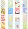 burkfeeg 16 Pezzi Mini Taccuino Tascabile, Portatile Mini Notebook Carino Cartoon Agendina Notebook per Regali Ufficio Scuola Viaggio Taccuino (4 Stile)