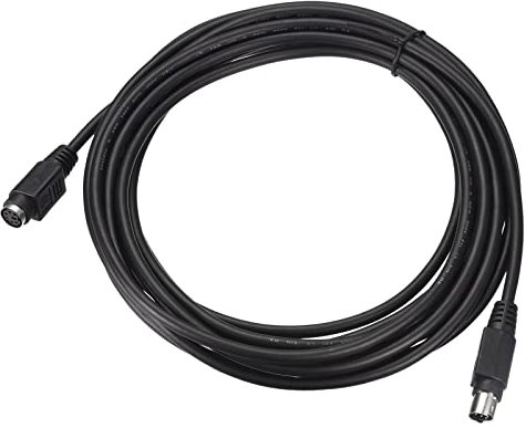 sourcing map PS/2 Mouse and Keyboard Extension Cable 6 Pin 16.4 Feet Male to Female for PC,Black