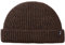 Enter the Complex® Kurze Fisherman Beanie, Docker Mütze, Herren und Damen, Trawler Beanie, 100% Merino Wolle, Rollmütze, Braun