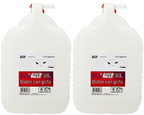 Tayg - Bidón 10 litros grifo, Multicolor (Paquete de 2)
