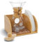 HEXNUB – Caddy and Lid for Chemex and Pour Over Coffee Maker, Bamboo Stand with Filter Holder, Fits Chemex Coffee Maker, Bodum, Cosori, Includes Heatproof Mat - Cork