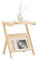 SoBuy Table d'appoint avec Porte-Revues Bout de Canapé Table de Chevet Petite Porte Journaux Table d'appoint pour Salon et Chambre 45 x 36 x 56 cm Naturel, FBT122-N