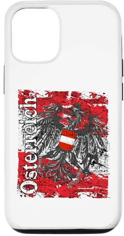 Österreich T-Shirt Adler Flagge Retro Vintage Austria Hülle für iPhone 12/12 Pro