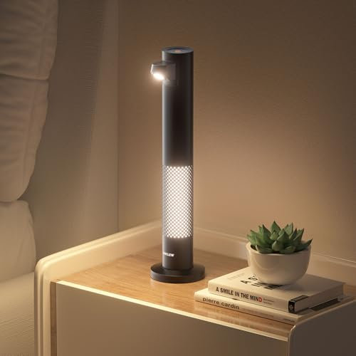 CHICLEW 2-in-1 Reading Light & Ambient Light with 5 Lighting Modes, 350°Adjustable Angle Desk Lamp, One-Touch Control Table Lamp, Detachable & Portable Night Light for Bedroom, Indoor & Outdoor Use