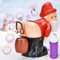 Lustige Weihnachtsmann-Blasenblasmaschine mit Blinkenden Lichtern und Musik, Weihnachtsmann Seifenblasenpistole mit Lichtern und Sound, Weihnachten Seifenblasenmaschine (1PC)