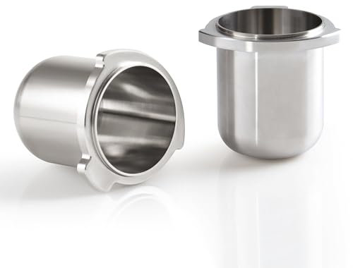 53,3 mm Edelstahl-Kaffeebohnen-Dosierbecher für Breville Espressomaschine, kompatibel mit 54 mm Siebträger mit Mahlwerk-Aktivierungslasche, für Salbei Salbei Barista Express Impress