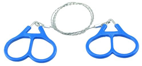 Sierra de cable de tubo, sierra de bolsillo, herramienta de mano, sierra de alambre, sierra de alambre de acero resistente, herramienta de tamaño de bolsillo, para cortar madera, senderismo, caza