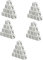 ibasenice 50 Stück Leuchtende Würfel Würfelspiele Flash-würfel Würfel Spielzeug Würfelspielzeug Für Bar Adukt-Spielzeug Mahjong-würfel 6-seitige Würfel Black Acryl