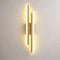 DELIPOP Applique Murale Interieur LED, 16W Moderne Lampe Murale Or, 3 Température de Couleur 3000-6500K Luminaire Mural en Acrylique pour Salon, Chambre, Escalier, Hôtel, Couloir
