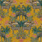 Mustard Yellow Animal Floral Vinyl Textured Matte Finish Wallpaper Slightly Imperfect | Zebras Leopards and Giraffes Paste The Wall, Tropical Plants and Flowers for any room (Full Roll)