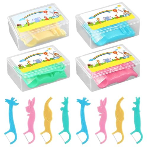 XoeLLe 160 Pezzi Filo Interdentale Superfloss, Filo Interdentale, Superfloss, per Pulizia Denti Rimuovere I Residui di Cibo e La Placca Stuzzicadenti per Pulizia Denti, con Custodia Igienica Portatile