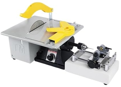 Grinder Polishing Machine, Multi-Function Table Grinder, Jade Carving Beads Polishing Beeswax Cutting Small Bead Punching Machine for Jewelry, Metal, Wood