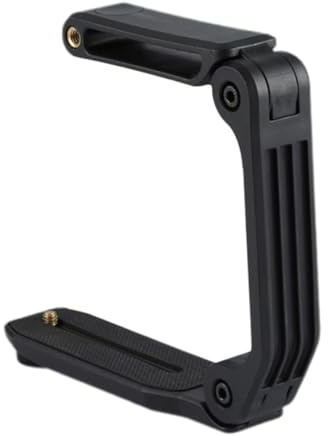 Glasfaser Faltbarer Kamerastabilisator aus Pa66 Nylon | 1 Stück, U-förmige Nut mit Standard 1/4 Schraube, für Camcorder und Dslr, Schwarz